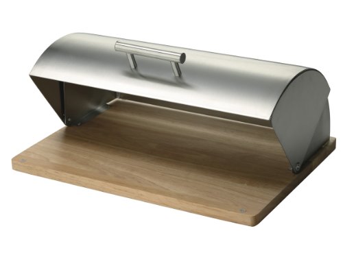 Zeller 20475 Boite à pain inox/hévéa, 39 x 29 x...