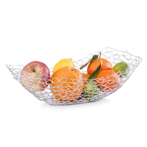 2058008 corbeille à fruit ovale chrome 38 x 20 ...