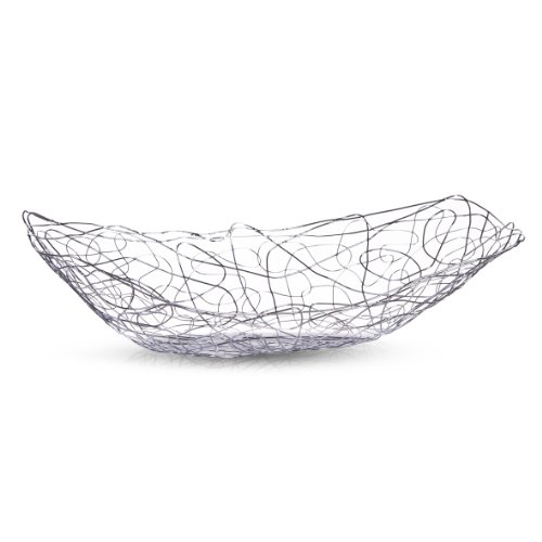 2058014 corbeille à fruit longue chrome 33 x 19...