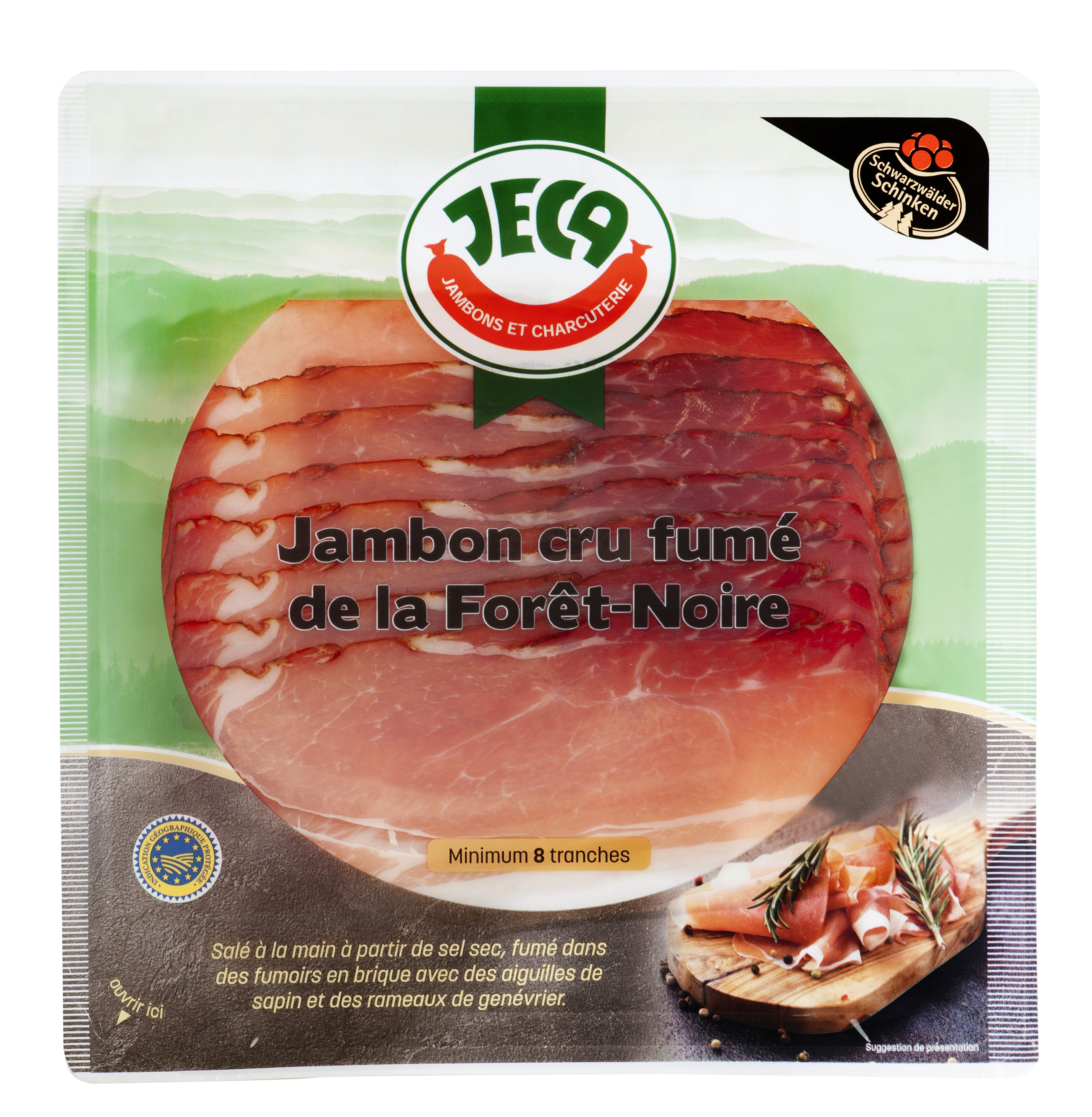 JAMBON CRU FUMÉ DE LA FORÊT NOIRE PRÉTRANCHÉ IGP