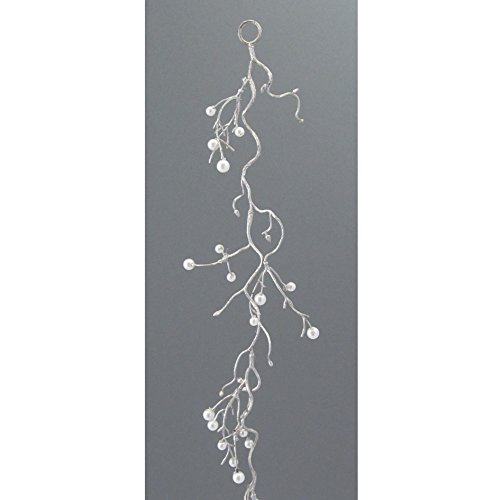 creativ home Creativ home - Perle Artificielle Guirlande 105 cm Garland, guirlande avec cuentas. en argent -49 4003529988404 (4003529988404)