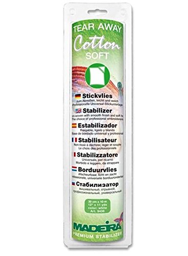 Soft coton 30 cm x 10 m blanc weber