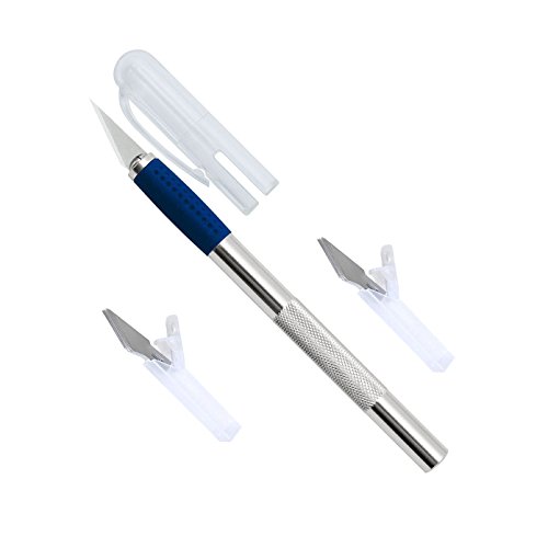 Scalpel et lames de rechange/78621 argent alumi...