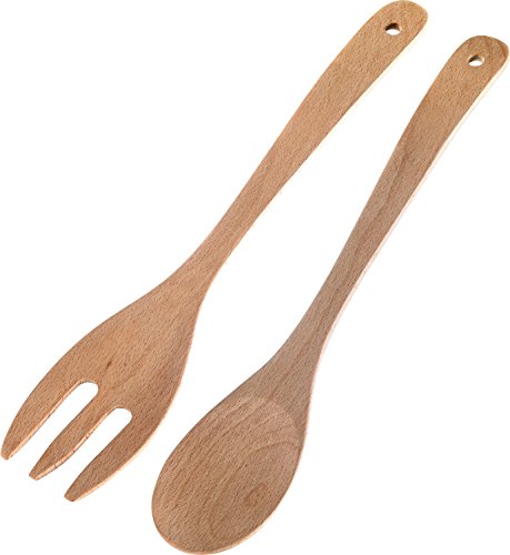 13942270 woody set de couverts à salade bois be...