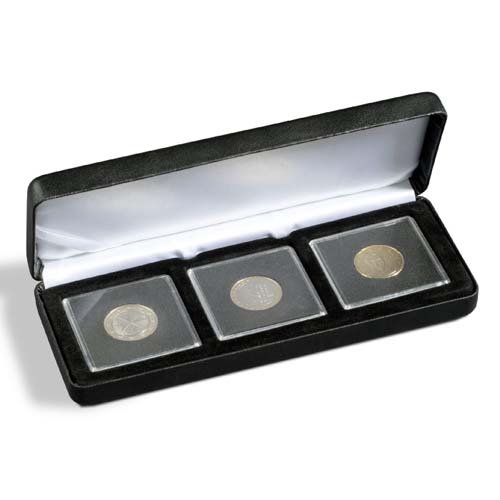 Ecrin Numismatique NOBILE pour 3 QUADRUM, 50x50...