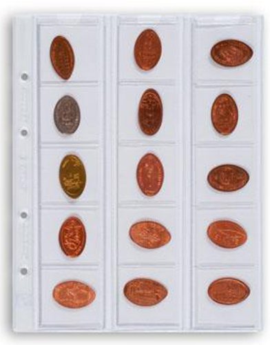 5er Pack Optima-Hüllen für 15 Münzen