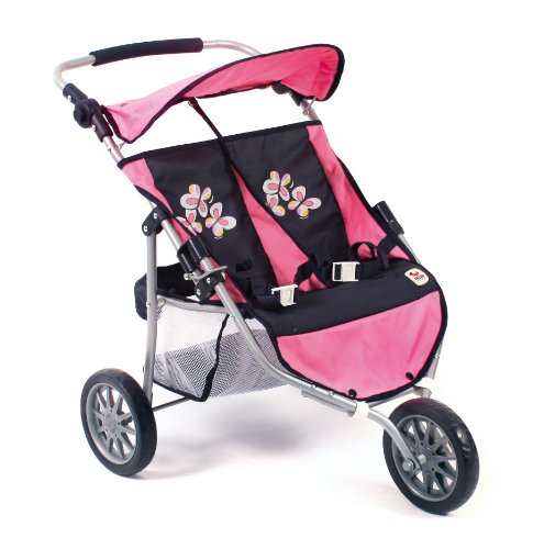 Bayer Chic Pu-Zwillings Jogger blau/rosa 75cm code EAN 4004181697468 