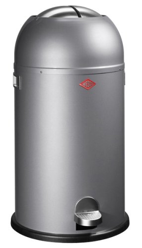 Poubelle kickmaster argent 33 l