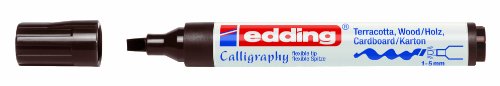 Edding 1455 feutre de calligraphie largeur de trait : 1- 5 mm marron foncé code EAN 4004764927166 