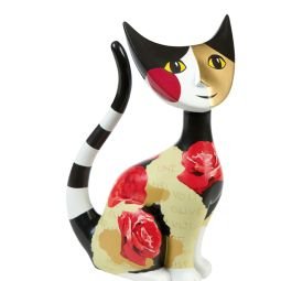 Goebel 'Goebel 31870033 "Collage chat Carmen Figurine bûche, Porcelaine, multicolore, 12 x 14,5 x 24 cm code EAN 4005169276552 