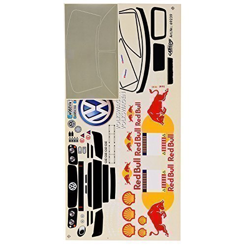 Autocollant 1:10 Volkswagen Race Touareg Carson...