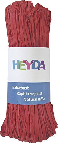 Baier & Schneider HEYDA Raphia 204887791 raphia naturel 0 M x 0 mm, (Rouge) code EAN 4005329877919 