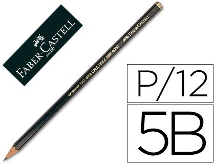 Faber-Castell - lapices de graphite faber 9000 5b unité (lot de 12) code EAN 4005401049999 