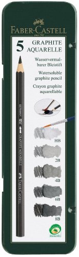 117805 crayon graphite aquarellable 5 hb/2b/4b/...