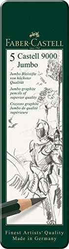 119305 étui de 5 crayons graphite castell 9000