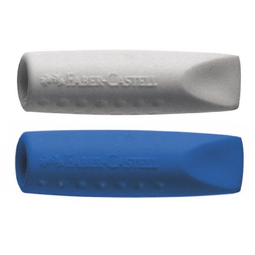 187001 gomme capuchon grip 2001 gris/rouge/bleu