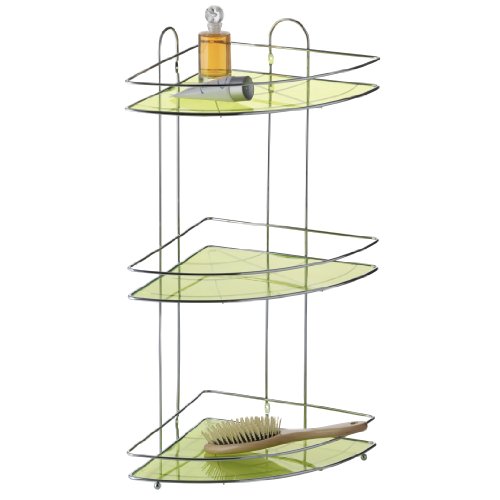 282058 napoli étagère d'angle chromée à 3 étages