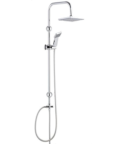 Ensemble de douche douche douche de pluie überkopfbrause 18 x 18 cm Panneau de douche colonne de douche 4005437110298 Axentia