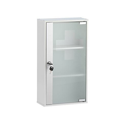 116914 armoire à pharmacie avec porte en verre ...