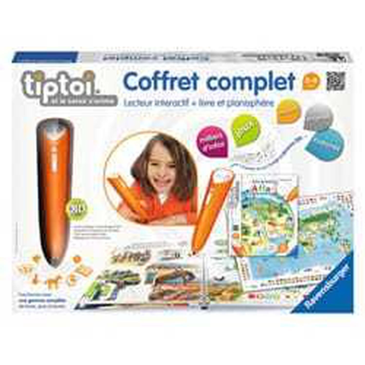 Coffret Tiptoi® - lecteur + livre Atlas RAVENSB...