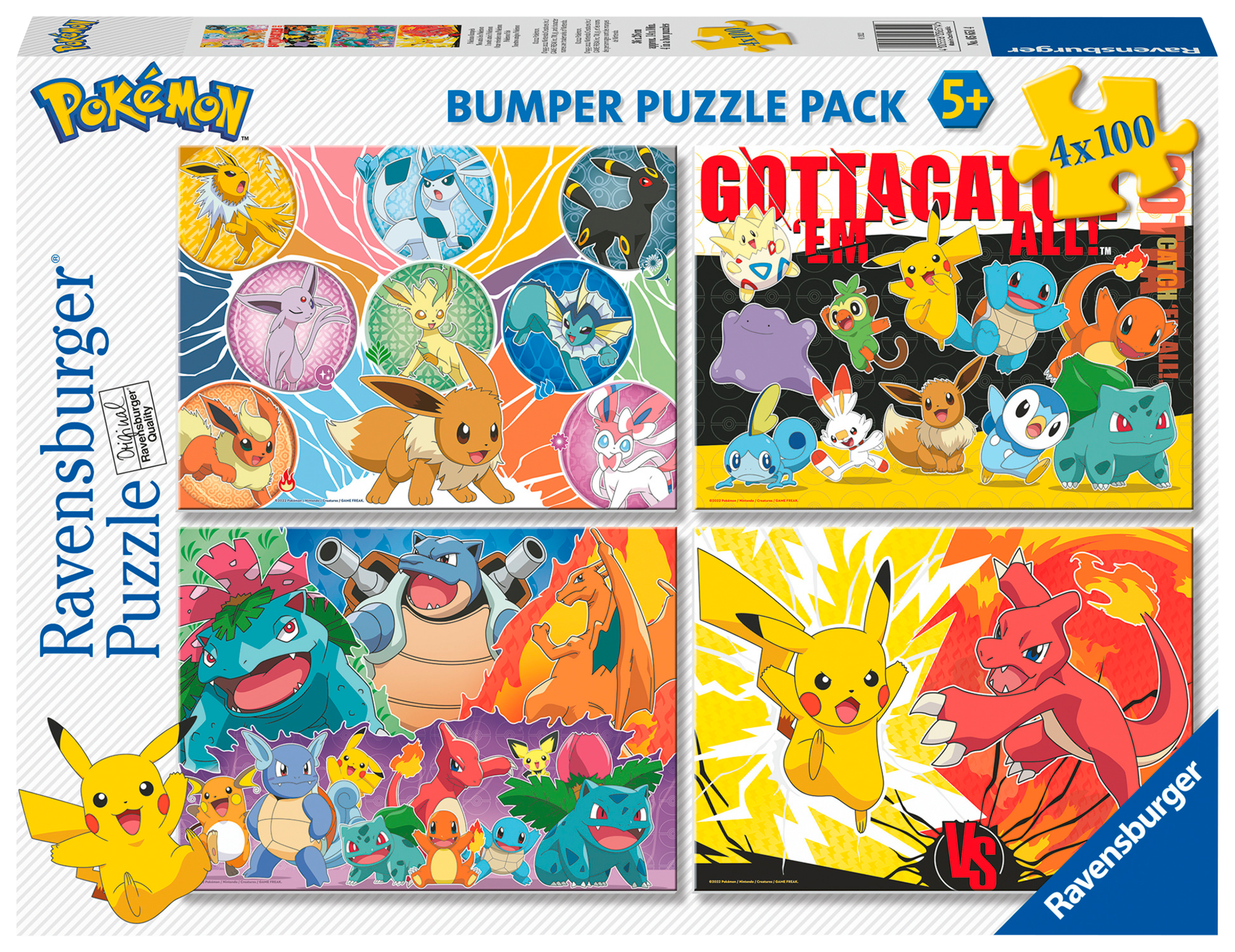 4 puzzles 100 pièces