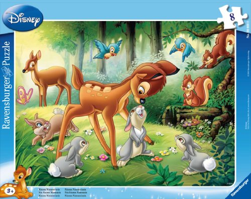 - 06003 - puzzle enfant avec cadre - bambi - 8 ...
