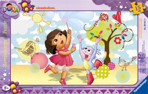 - 06042 - puzzle enfant avec cadre - dora s'amu...