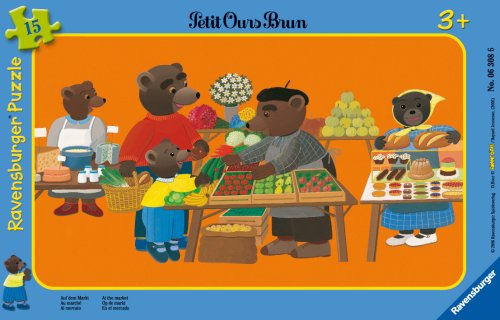 - 06308 - puzzle enfant avec cadre - petit ours...