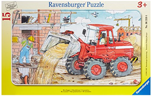 Mein Bagger. Puzzle mit 15 Teilen