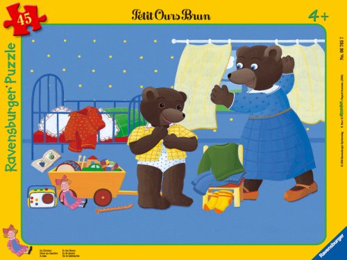 - 06765 - puzzle enfant avec cadre -petit ours ...