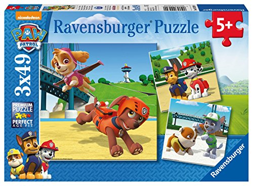 - 9239 - lot de 3 puzzles - pat patrouille - 49...