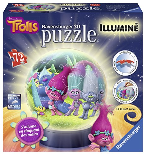 - 12138 - puzzle - 3d trolls lumineux - 72 pièces
