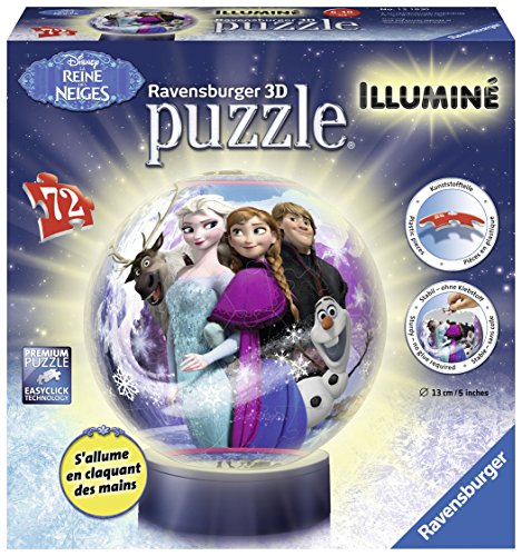 - 12183 - puzzle 3d - reine des neiges illuminé...