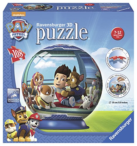 Ravensburger - 12255 - puzzle 3d pat'patrouille - 108 pièces code EAN 4005556122554 