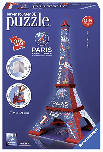 - 12560 - puzzle - 3d tour eiffel psg - 216 pièces