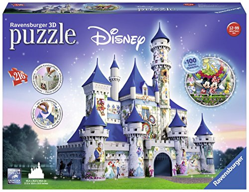 - 12587 - puzzle - 3d château disney - 216 pièces