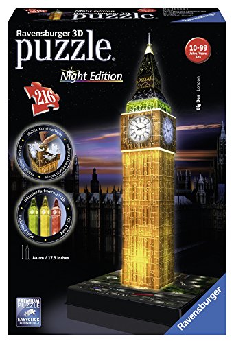 - 12594 - puzzle 3d - big ben night illuminé - ...