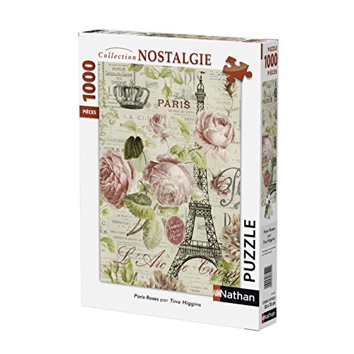 - 87453 - puzzle - paris roses - 1000 pièces