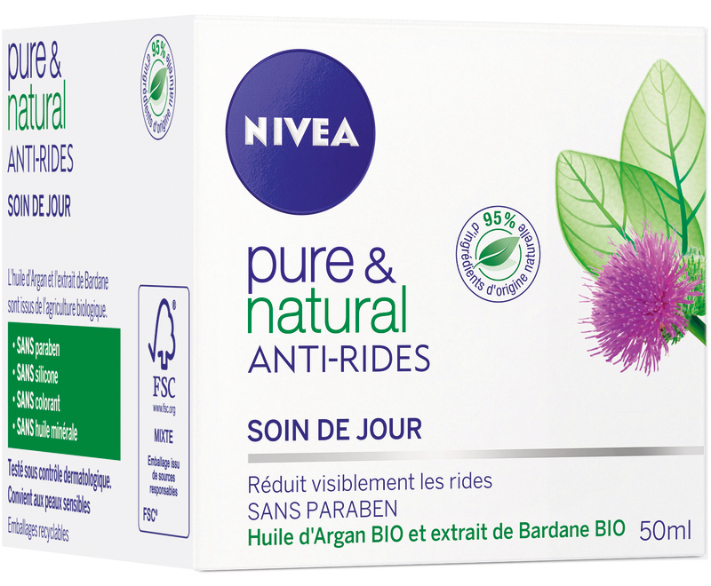 SOIN VISAGE PURE & NATURAL ANTI RIDES JOUR NIVEA