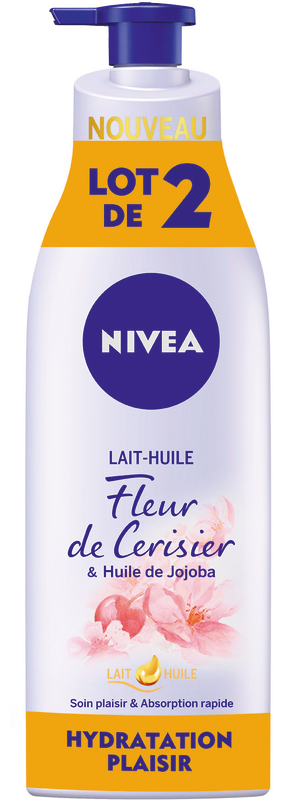 NIVEA BODY LAIT HUILE  FLEURS DE CERISIER & HUILE DE JOJOBA NIVEA BODY code EAN 4005900442208 