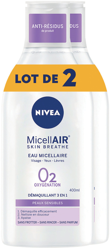  EAU MICELLAIRE ""MICELLAIR 0² DE NIVEA"" code EAN 4005900483874 