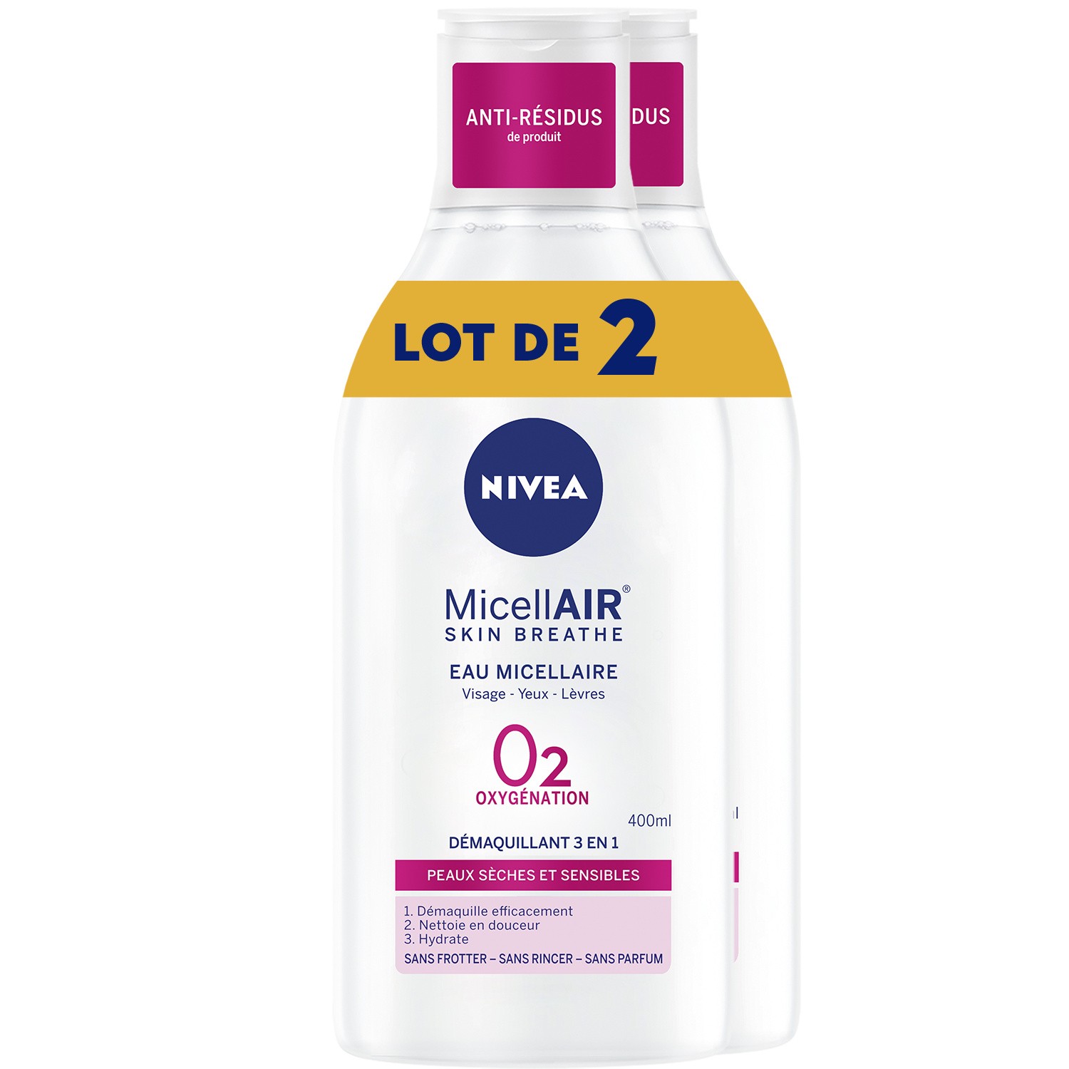 Eau micellaire Peaux Sèches & Sensibles NIVEA