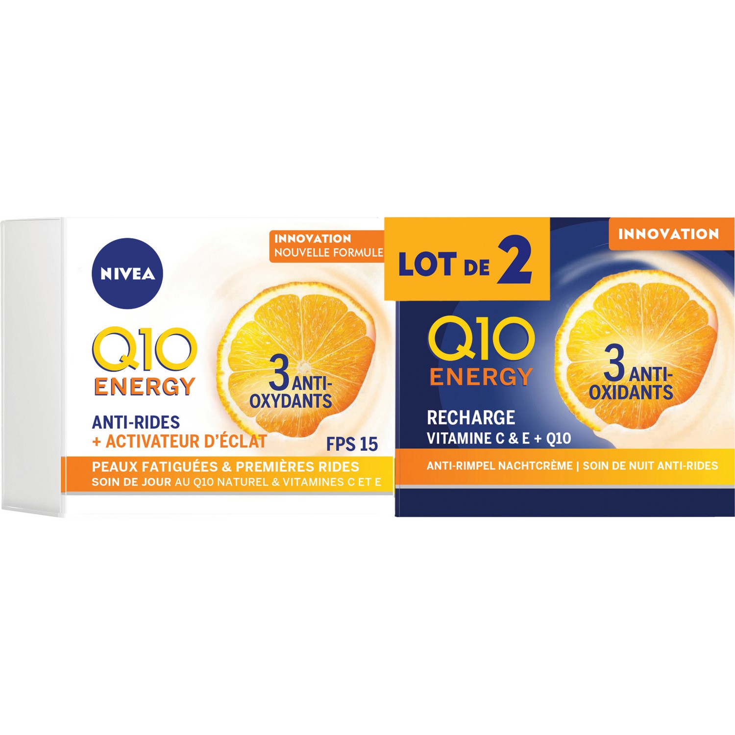 Crème visage jour et nuit Q10 energy NIVEA