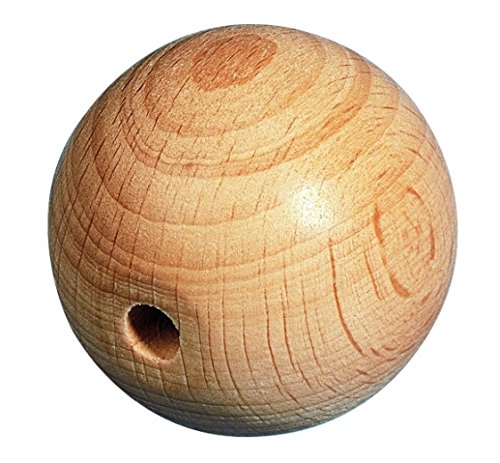 Boule - Bois - Ø 40 mm - Demi-percée Ø 8 mm - R...