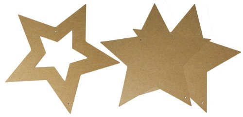 Rayher Hobby 7139600 étoile en papier mâché, 3 ...