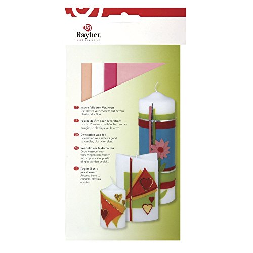 Rayher hobby 31449000 wachsfolie, 20 x 6,5 cm, ...