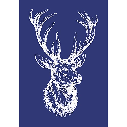 Pochoir Autocollant Cerf Noble, A5, Avec Raclette