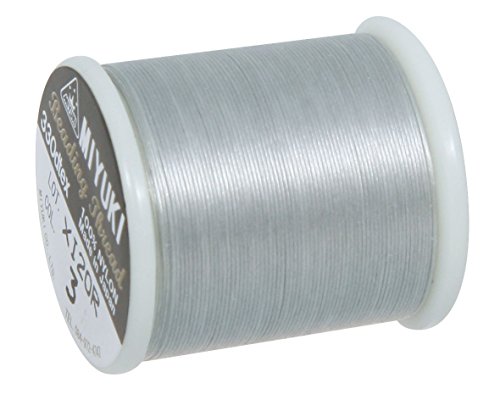 Fil pour perle rocaille/miuyki - Argenté - 50 m...