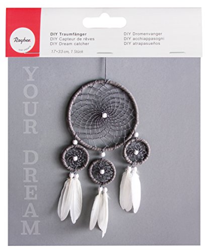 Kit DreamCatcher Attrape-rêves -17x33cm - blanc...