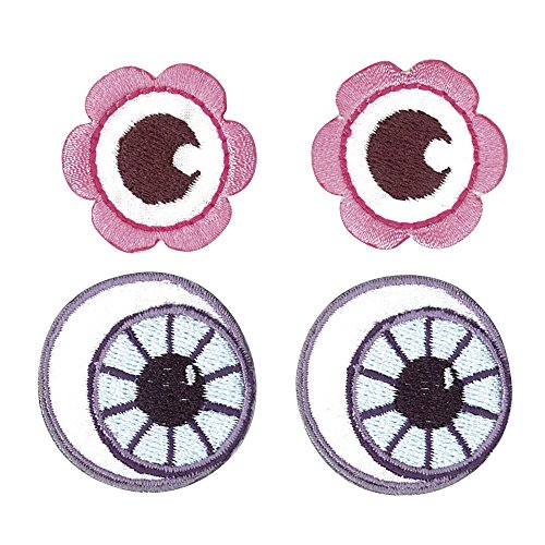 Écusson brodé thermocollant - Yeux girly - Rayher